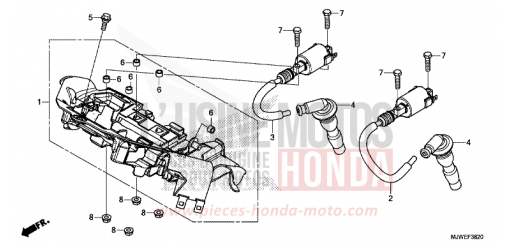 IGNITION COIL CBR500RAJ de 2018